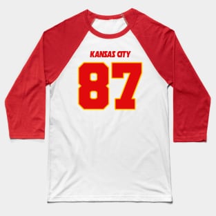 Travis Kelce Jersey (Front/Back Print) Baseball T-Shirt